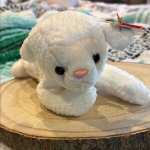 Ty White Lamb Stuffed Animal